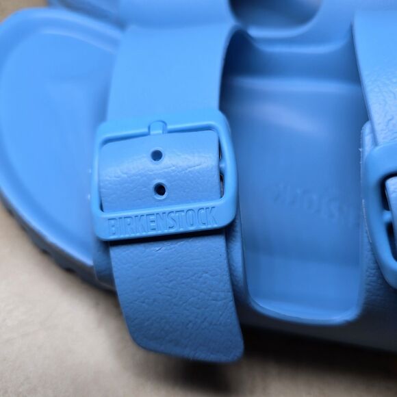 Birkenstock Arizona EVA Sandals/ Slides Sky Blue Women’s Size EU 38 / US 7-7.5 - Picture 7 of 12